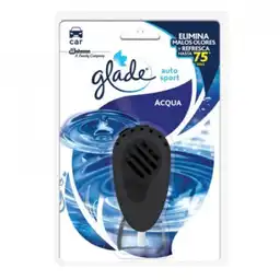 Glade ambientador carro líquido acqua unidad + 1 repuesto, 7ml