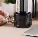 Taza de Cerámica Con Posavasos Serie Silver Grey Miniso