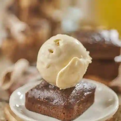Fit Brownie con Helado