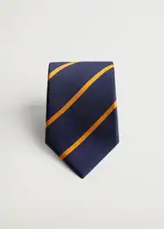 Mango Corbata Para College Azul