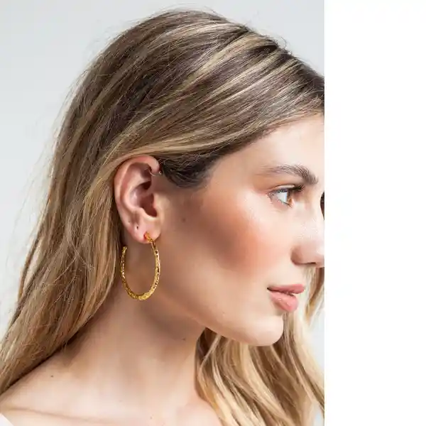 Aretes Mujer Dorado Oscuro 333e003 Naf Naf