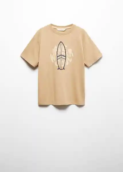 Camiseta Cord Beige Talla 14 Niños Mango