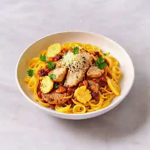 Pasta Fetuchinea A La Mexicana
