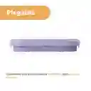 Contenedor Alimento Plegable Silicona Púrpura 800 mL Miniso