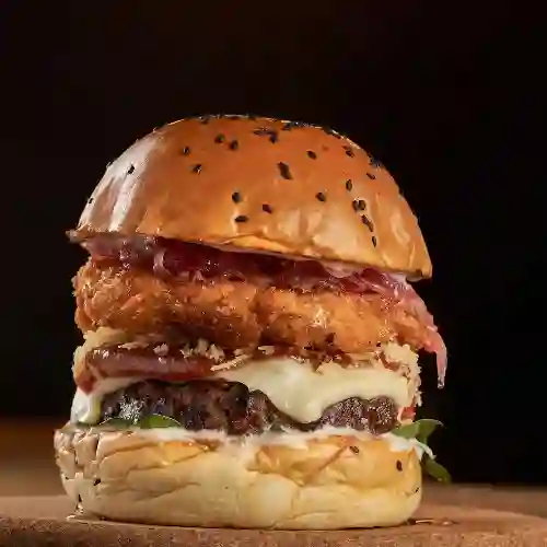 Burger High Class + Papas a la Francesa