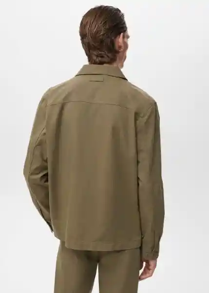 Chaqueta Alicudi Khaki Talla S Hombre Mango