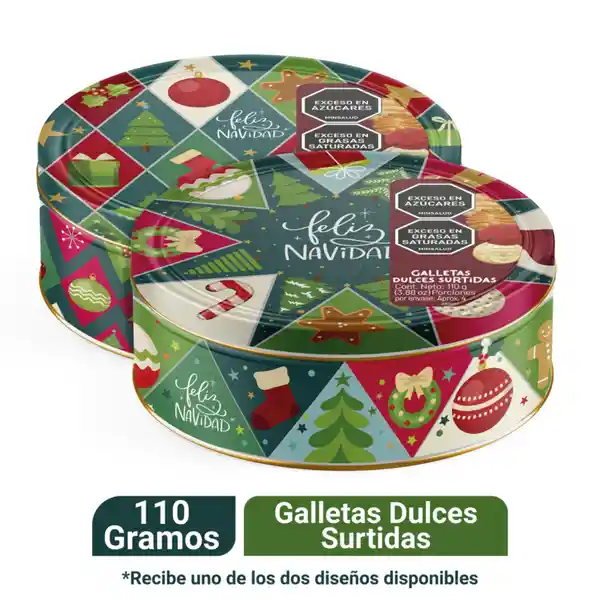 Galleta NAVIDAD Noel Cofre Pequeño 110 g