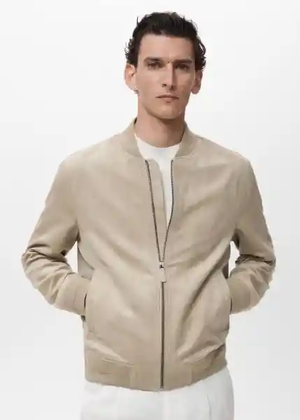 Chaqueta Bero Gris Talla S Hombre Mango