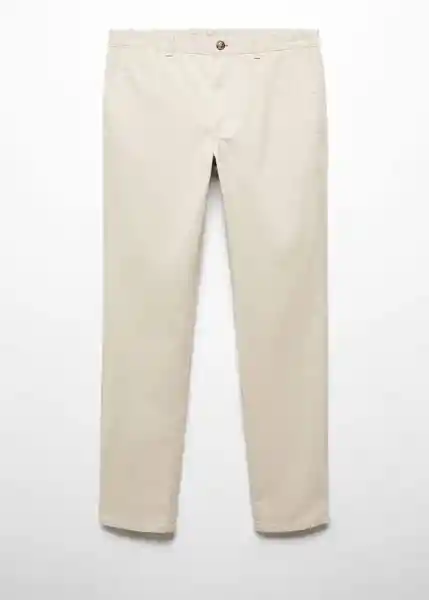 Pantalón Barna Beige Talla 40 Hombre Mango