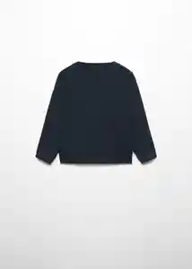 Buzo Jersey Pico B5 Navy Talla 67 Niños Mango