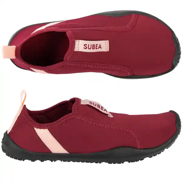 Subea Zapatos Acuáticos Elásticos Adulto Rojo Talla 40 41