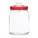 Canister Con Tapa Rojo Casa Ideas