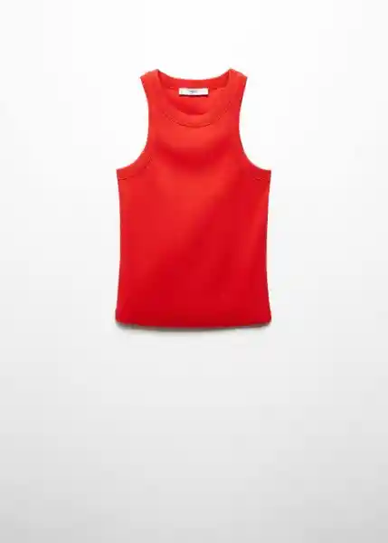 Top Boni Rojo Talla XS Mujer Mango