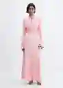 Vestido Dulce-a Rosa Talla M Mujer Mango