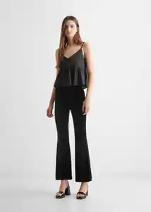 Leggings Flare Negro Talla 18 Teen Niñas Mango