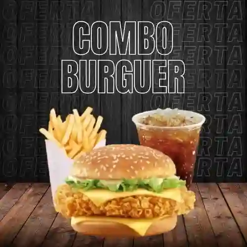 Chicken Burguer + Papas + Te