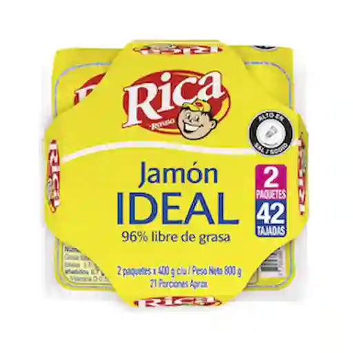 Rica Rondo Jamón Ideal 96% Libre de Grasa