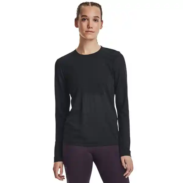 Under Armour Camiseta Seamless Stride Negro T. MD 1375699-001