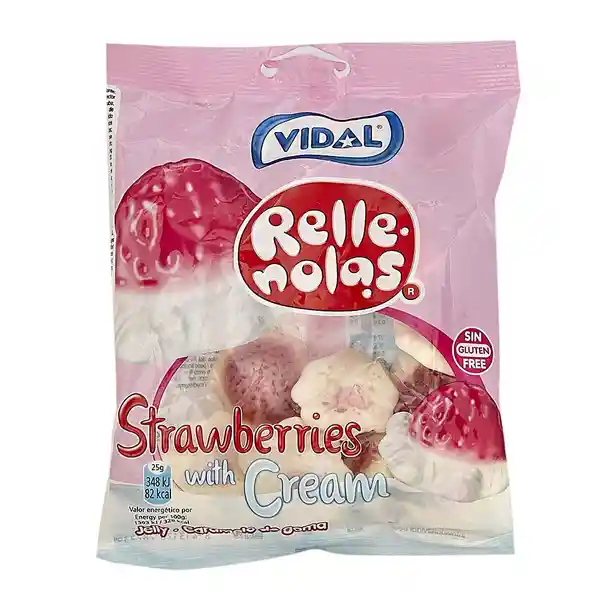 Gomas Vidal Rellenolas Fresa Crema