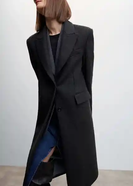 Abrigo Show Gris Oscuro Vigoré Talla 24 Mujer Mango