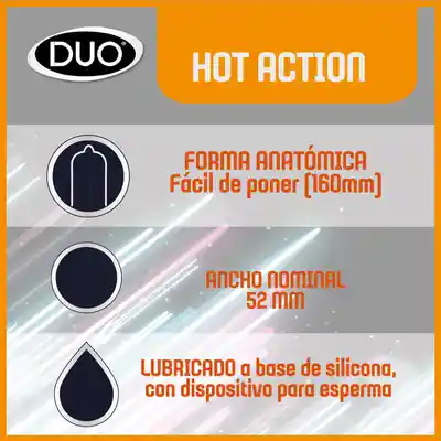 Duo Preservativo Hot Action