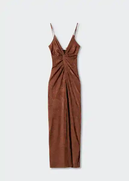 Vestido Jess Terracota Talla L Mujer Mango