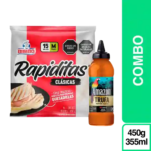 Combo Rapidita Bimbo Clásicas 15p  + Amazon Trufa