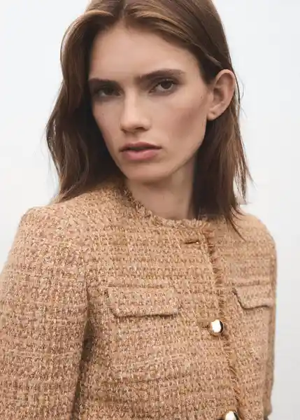 Chaqueta Winter Camel Talla 18 Mujer Mango