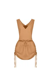 Vestido Corto Sakku Beige Talla XS Mercedes Campuzano