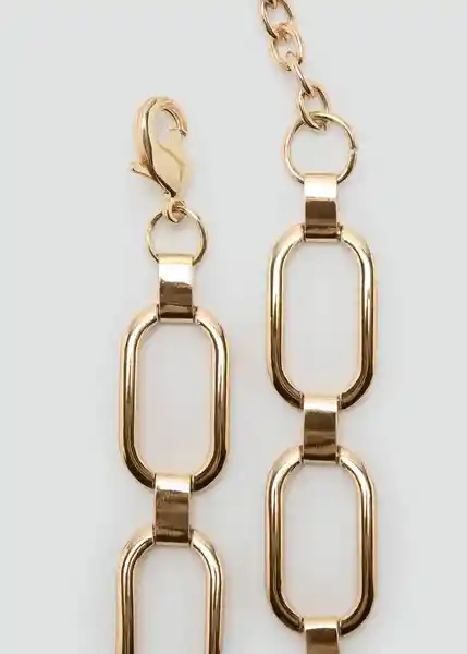 Cinturón Chain Oro Talla M Mujer Mango