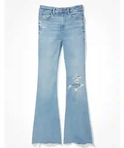 Jean Flare Mujer Azul Claro Talla 12 REGULAR American Eagle