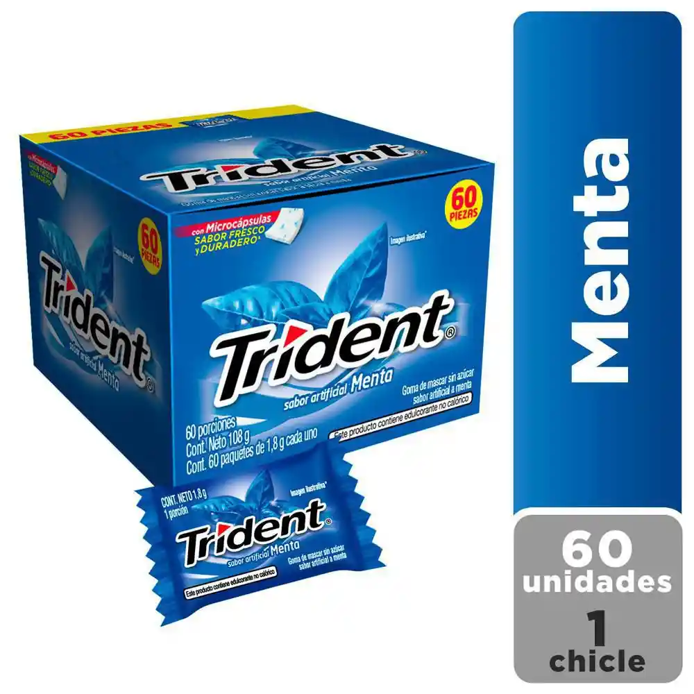 Trident Chicle Menta