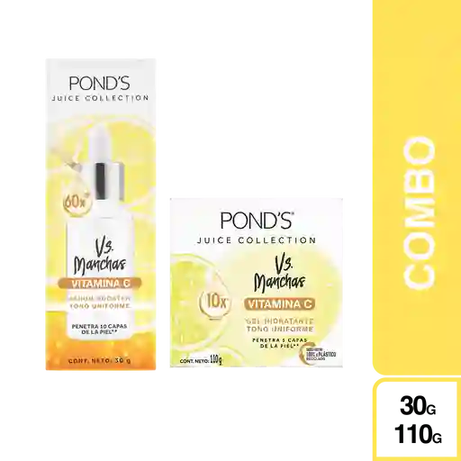 Combo Hidratante Ponds Antimanchas Vitamina C + Serum Vitamina C