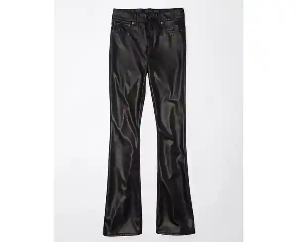 Pantalón Regular Bota Ancha Mujer Negra Talla 10 American Eagle