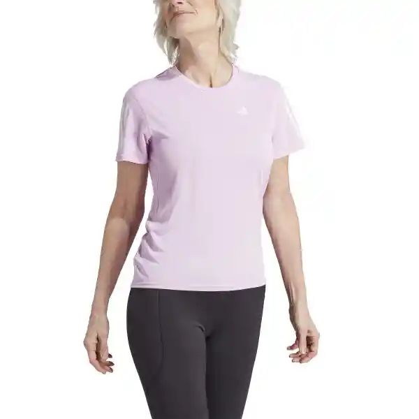Adidas Camiseta Own The Run Tee Para Mujer Morado Talla XS