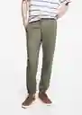 Pantalón Joggers Khaki Talla 19 Niños Mango