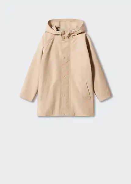 Abrigo Parka Toni Beige Talla 05 Niños Mango