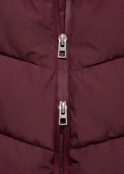 Abrigo Anorak Tokyo Granate Talla M Mujer Mango