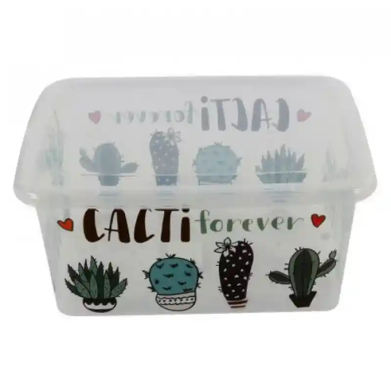 Great Plastic Caja Organizadora 4364 Cactus 15 L