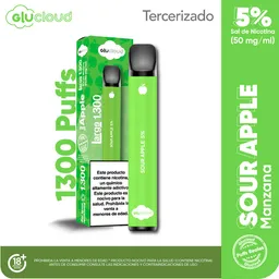 Glucloud Vape Sour Apple Large / 1300 Puffs