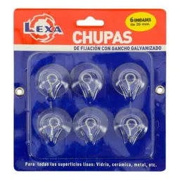 Lexa Set De 6 Chupas Fijación 30 Mm Sku 190181. Sku 7707025425698