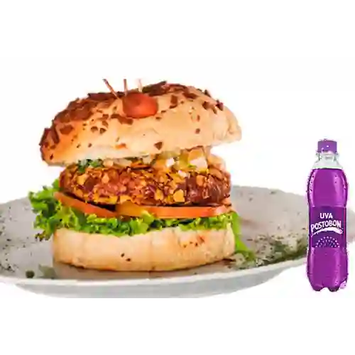Combo Hamburguesa Pollo Crunch + Uva Postobon 250 ml