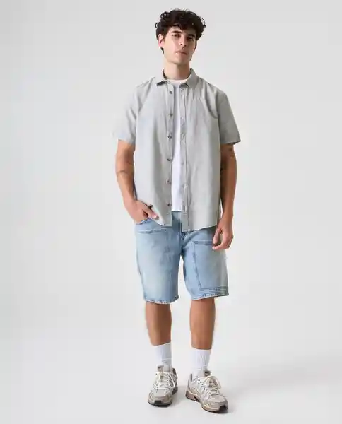 Camisa Hombre Verde Talla S 812G006_VER166008 Americanino