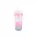 Vaso Plástico de Doble Pared Pitillo Tulip Garden 480 mL Miniso
