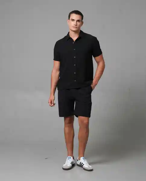 Bermuda Hombre Negro Talla 34 152G001 Rifle