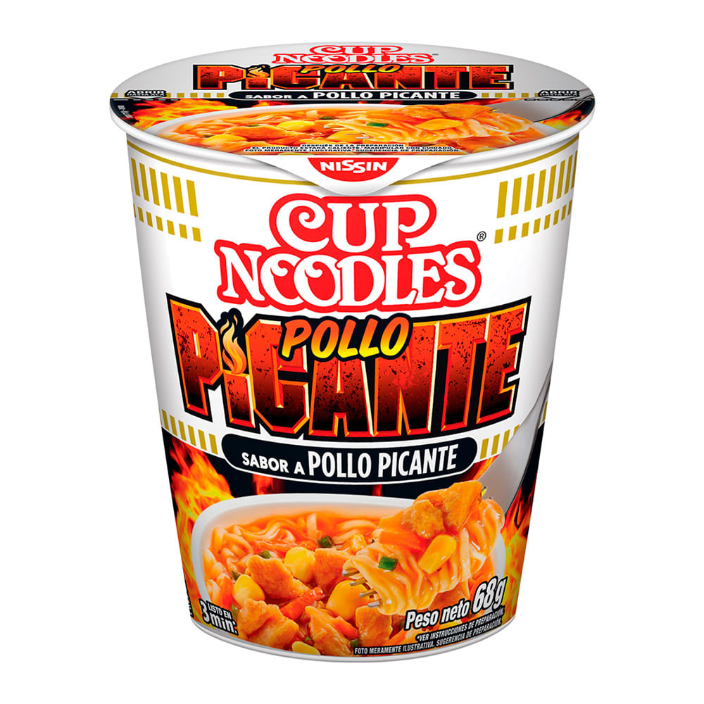 Cup Noodles Sopa Instantánea Sabor a Pollo Picante 68 g