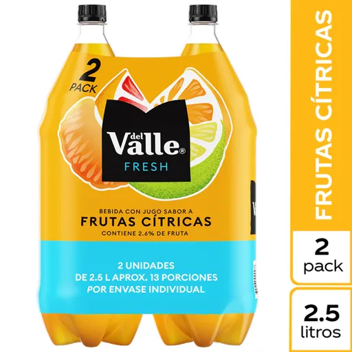 Jugo Del Valle Fresh Frutas Citricas 2.5L x 2 Unds