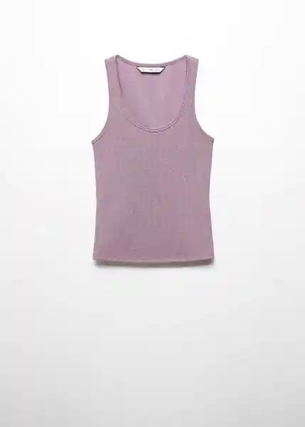 Top Edista Lila Talla S Mujer Mango