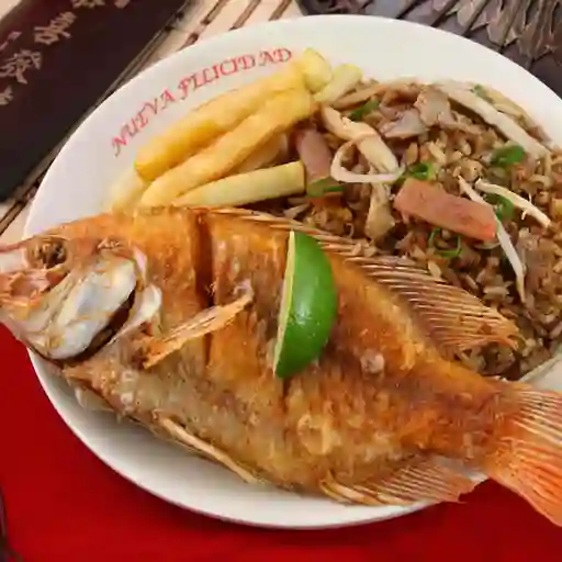 Menú con Mojarra Frita