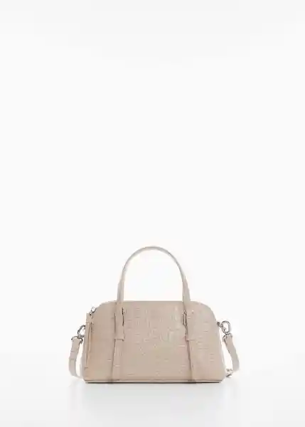 Bolso P Ona Offwhite Talla 99 Mujer Mango